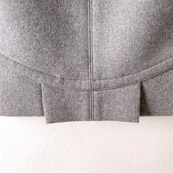 T by ALEXANDER WANG STRUCTURED WOOL SKIRT MINIMALIST Gray M - Picture 5 of 6